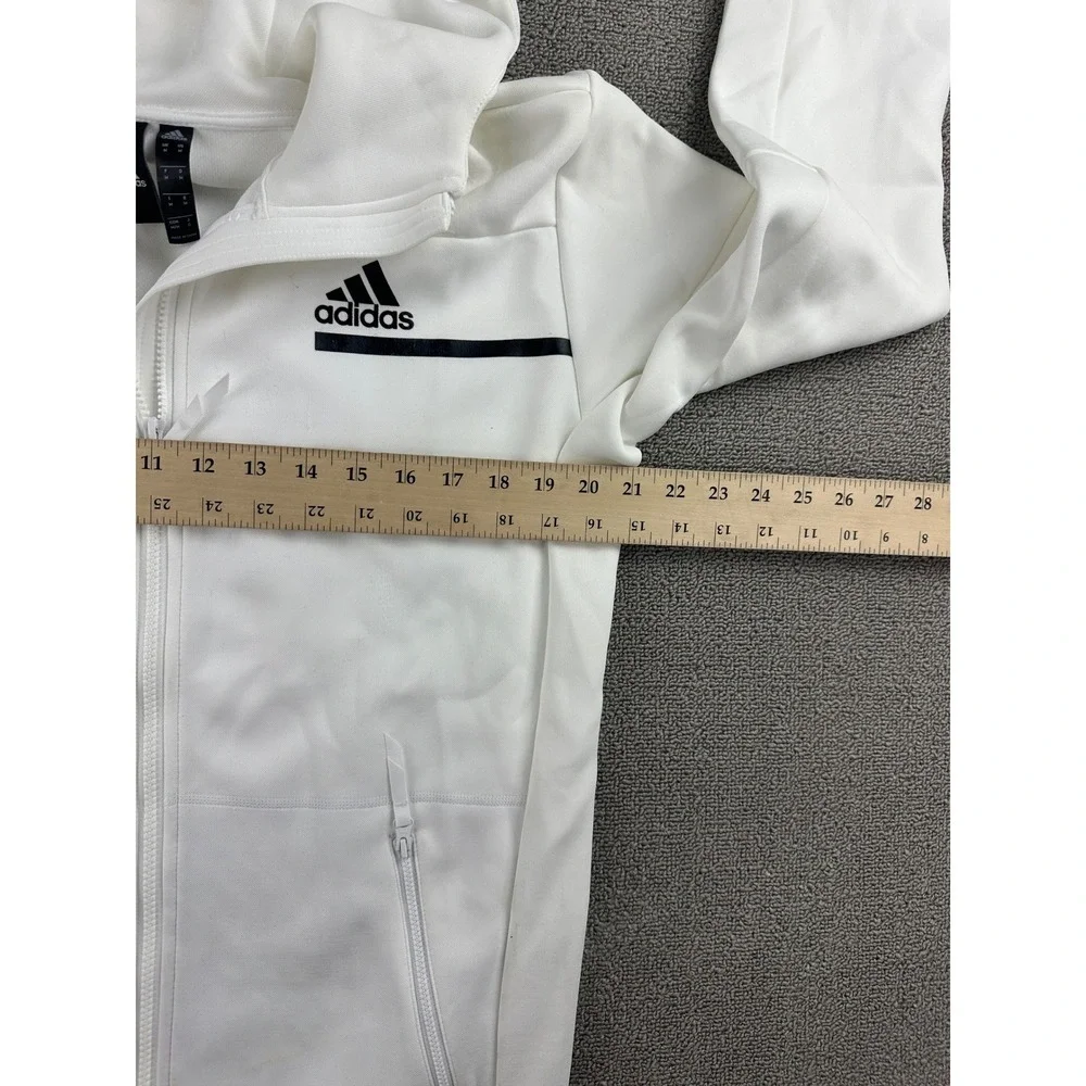 Adidas 007 James Bond Hoodie Men M 007 White Gun Barrel Graphic Full Zip‎ Jacket
